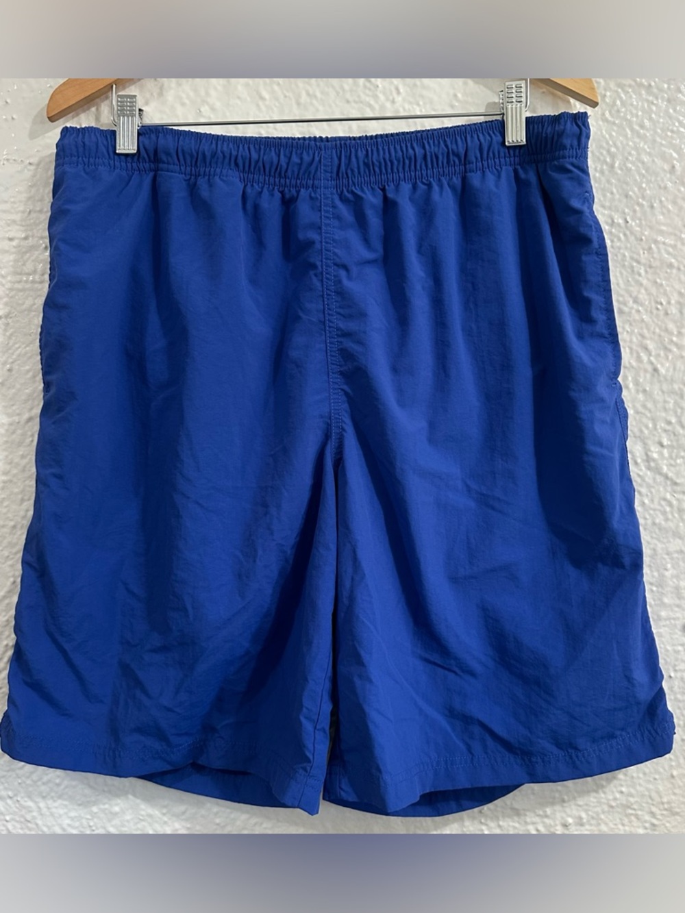 Lands' End Men Drawstring Mesh Lined Swim Shorts Trunk Size Large 36-38 Blue